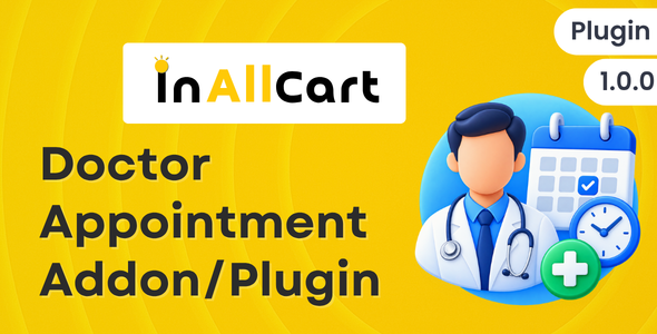 Doctor Appointment & Healthcare Booking Module for InAllCart Cover Image